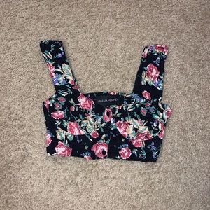 Vanessa Mooney Floral Crop Top